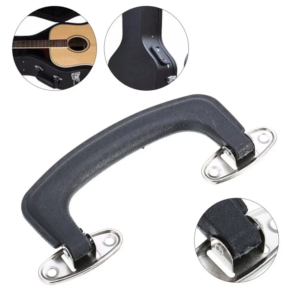 152mm Black Plastic Carrying Handle Grip For Guitar Case Replacement Suitcase Box Luggage Handle Grip