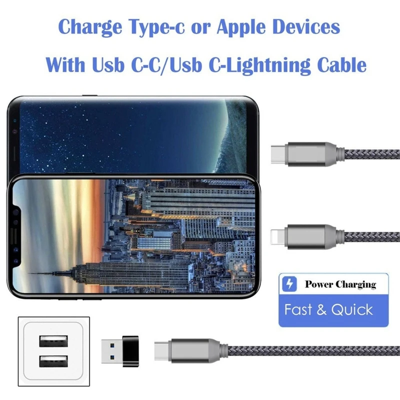 USB Type A Male To USB Type C Female Connector Converter Adapter Charging WXTB