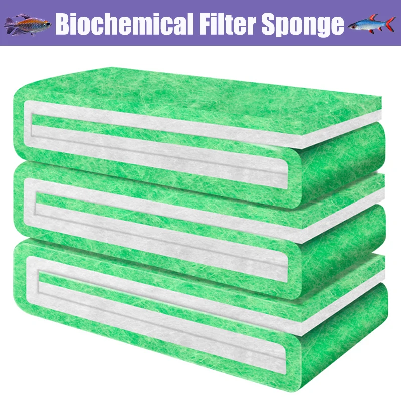 Fish Tank Filter Cotton Water Purifier High-density Aquarium Green And White Cotton Filter Cotton Water Purifier