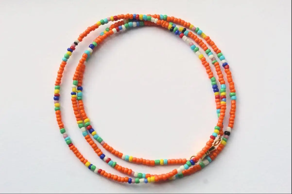 بوهيميا مرونة الخصر البطن سلسلة البطن الأفريقي سلسلة الخصر الخرز الجسم سلسلة النساء الفتيات الجسم الصيف بوهو مجوهرات S2113 #3