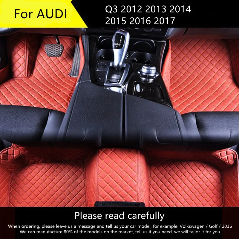 

For AUDI Q3 2012 2013 2014 2015 2016 2017 Car floor mats Custom auto foot Pads automobile carpet cover