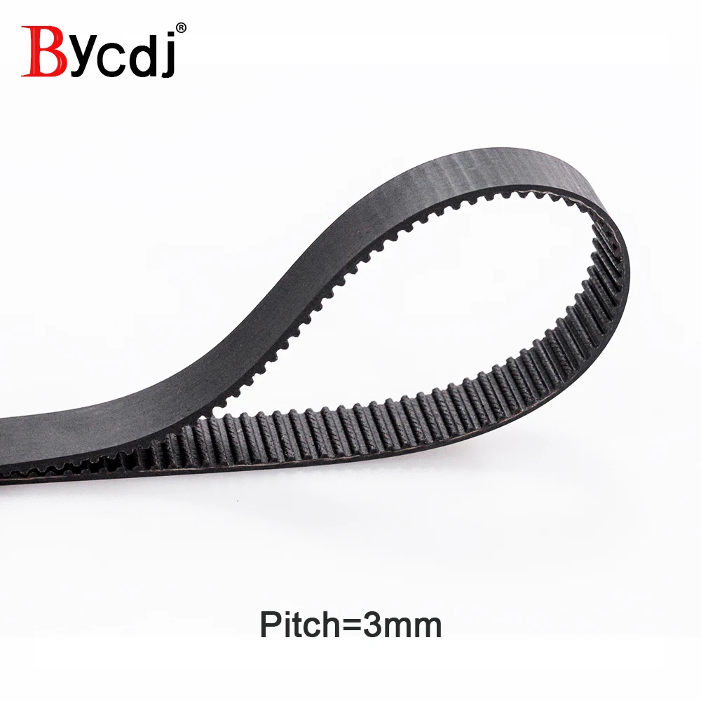 Arc HTD 3M Timing belt C=378 381 384 390 width 6-25mm Teeth126 127 128 130  HTD3M synchronous pulley 378-3M 381-3M 384-3M 390-3M