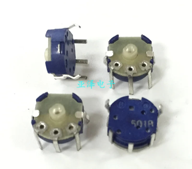 Japan Alps rk08h small Potentiometer Dual 500 Ω shaft length 1mm fine adjustment Y8 adjustable