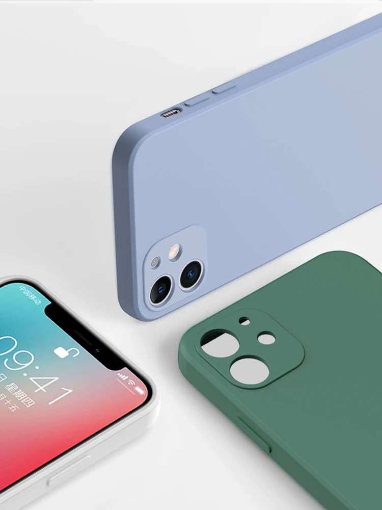 For iPhone 17 16 15 14 13 11 12 Pro Max Mini Case Official Liquid Silicone Case For iPhone X XS XR 7 8 Plus SE 2020 Cover