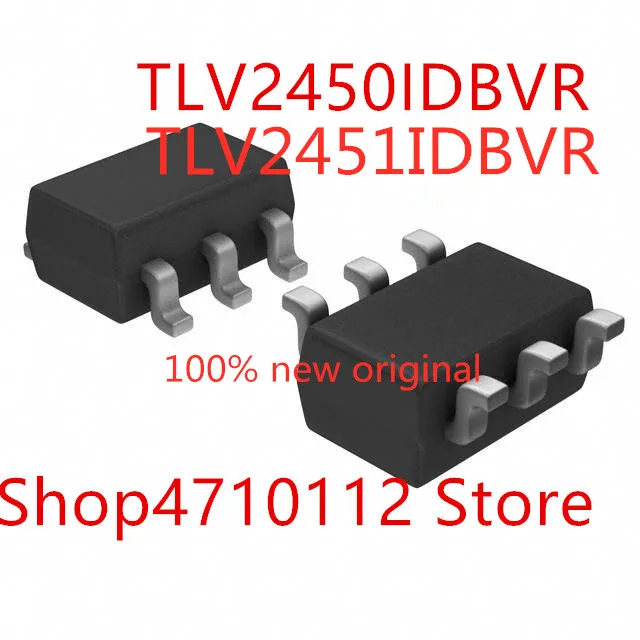 10PCS/LOT NEW TLV2450IDBVR TLV2451IDBVR TLV2450IDBVT TLV2451IDBVT  TLV2450 VAQI VAQ1 TLV2451 VARI SOT23-5 IC