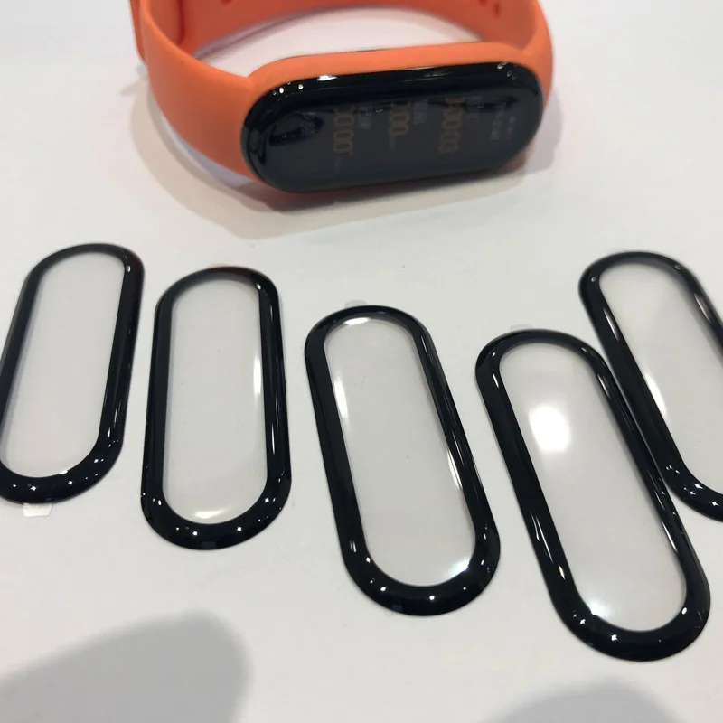 3D โค้งขอบนุ่มป้องกันฟิล์ม Smartband สำหรับ Xiaomi Mi Band 5/6 Band6 Miband6หน้าจอ LCD Protector guard