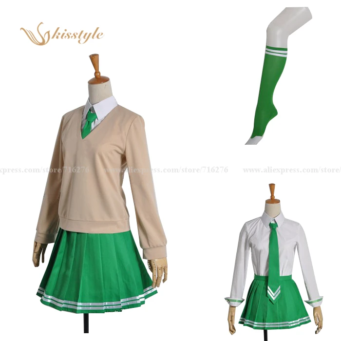 Kisstyle mode amour laboratoire Natsuo Maki Fujisaki fille académie école uniforme Cosplay Costume, personnalisé accepté