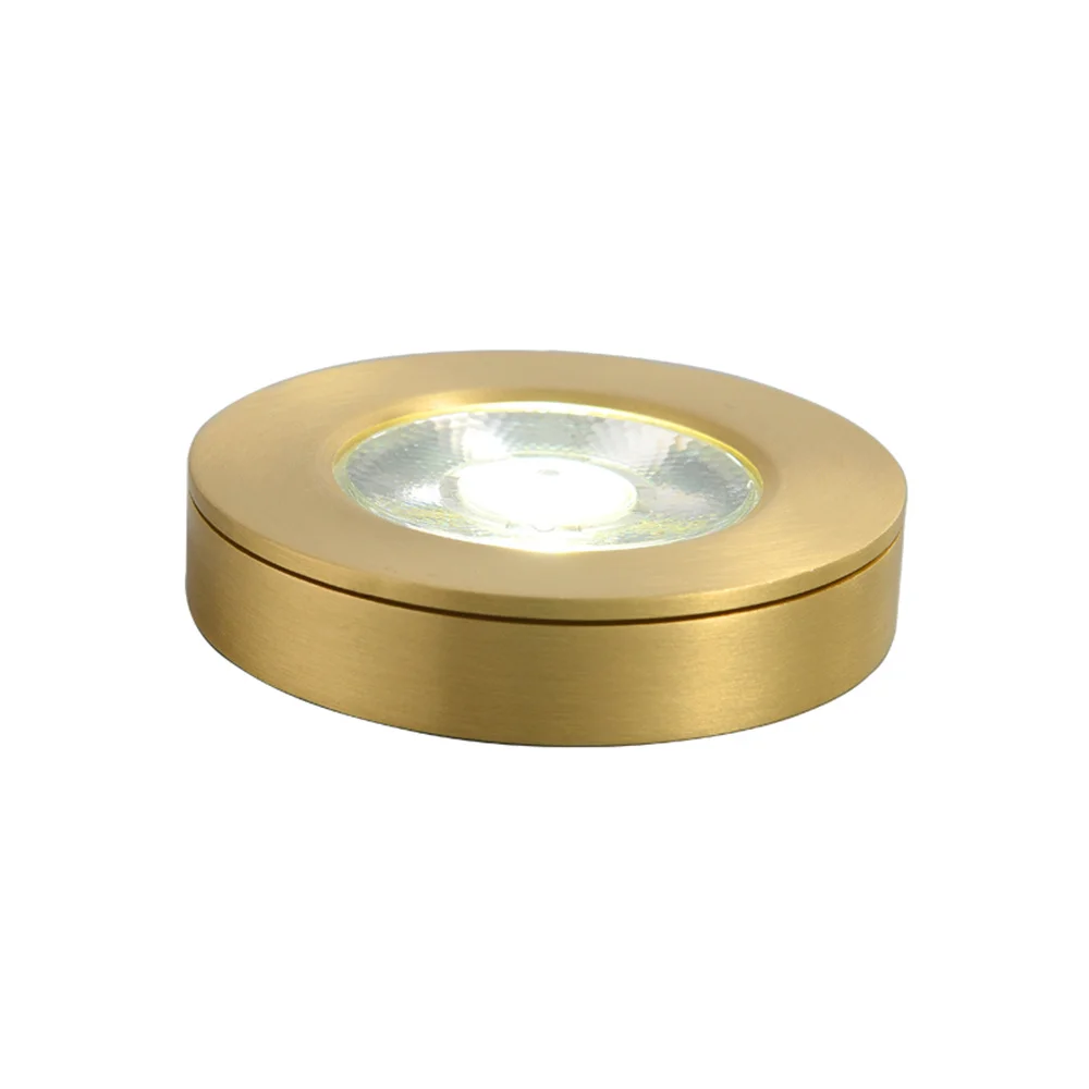 Postmodern Design Luxury Round Surface Mounted Led Ceiling Lamp Ultra-Thin Copper Spotlight Living Room Hallway Corridor Fixture