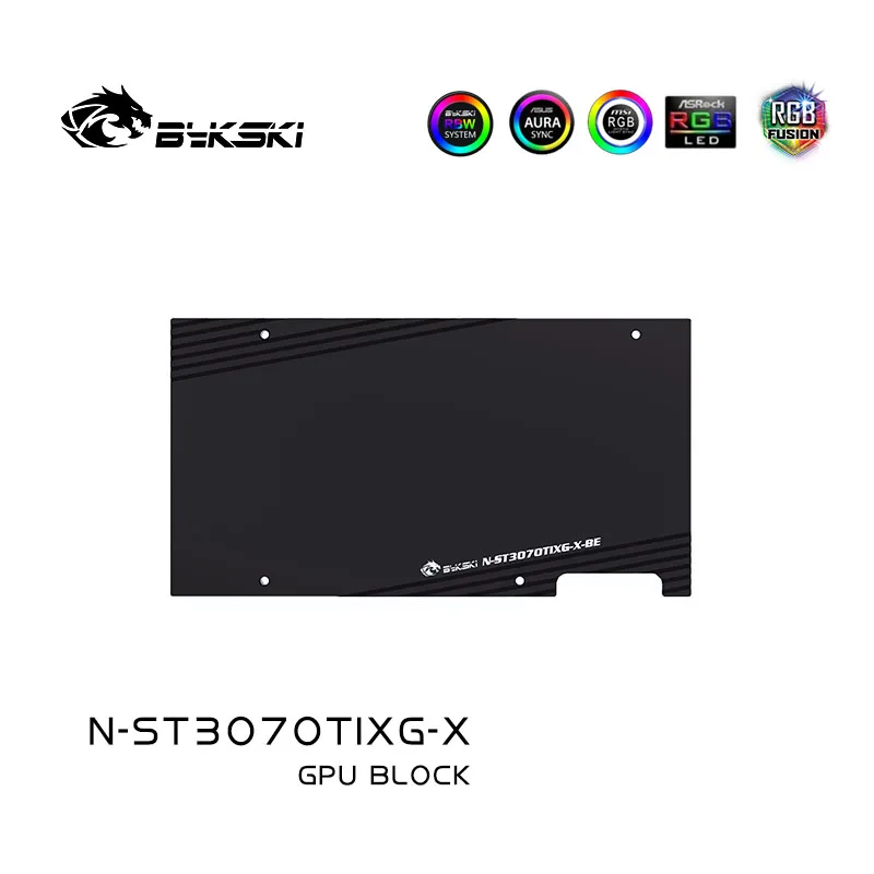 Bykski N-ST3070TIXG-X GPU Air Block untuk Zotac 3070TI-8G6X X-GAMING OC Kartu Grafis/dengan Backplane Radiator Mengoceh