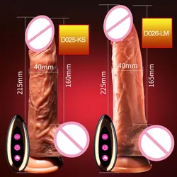 Vibrador Dido con ventosa para pene, consolador para pene para mujeres, juegos eróticos de empuje enorme, Juguetes sexuales realistas de silicona suave para mujeres