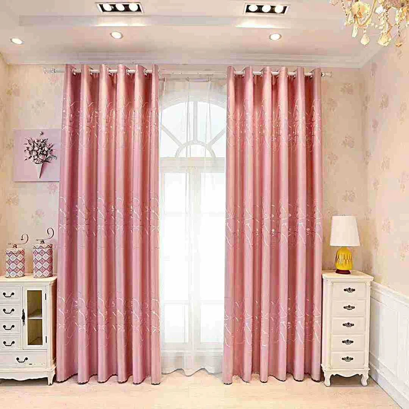 Dreamwood New Fabric Design Jacqurd Thermal Insulated Blackout Finished Window Curtain For Living Room Darkening Curtains