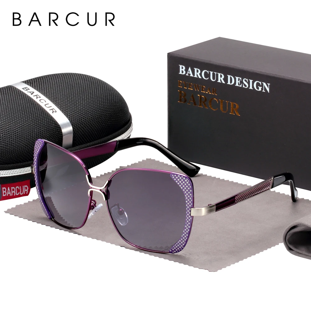 

BARCUR Luxury Brand Polarized Sunglasses Women Shades Sun Glasses Fashion UV400