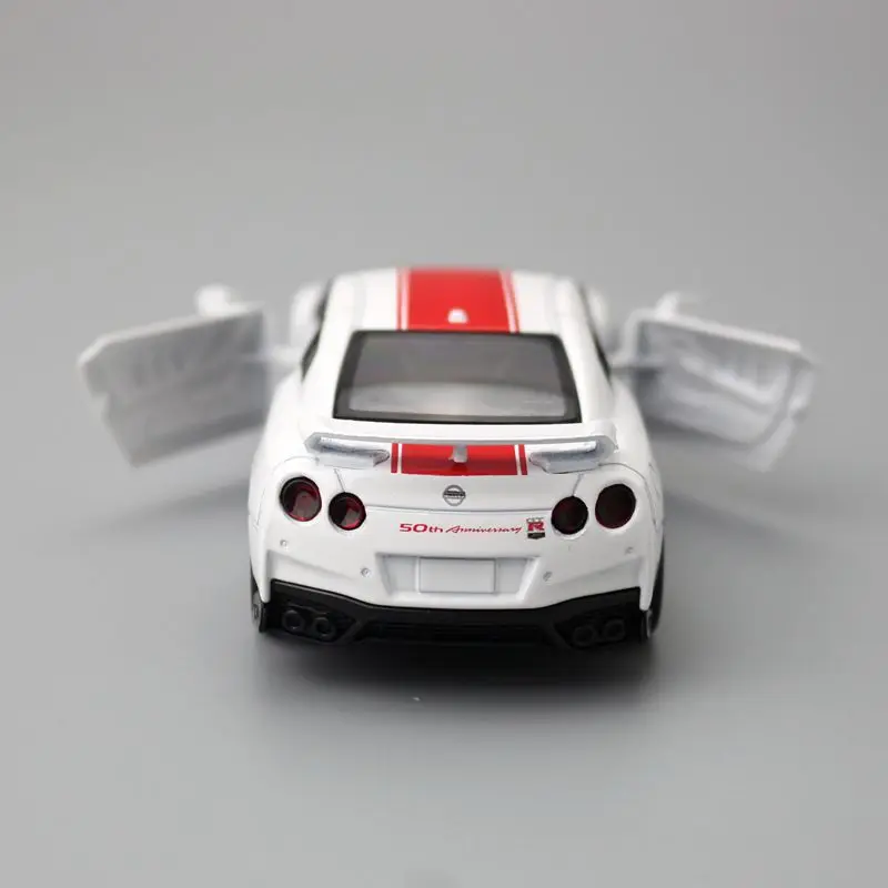 1/42 Nissan GT-R R35 Super Race Toy Car Model For Children Diecast Metal Miniature Pull Back Collection Gift Kid Boy Match Box