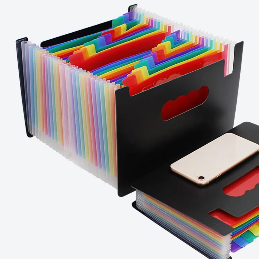 Colorful A5 Document Organizer Multi-Layer Expanding File Receipt Folder Organizer Pockets Holder Carpeta Archivadora For Parper