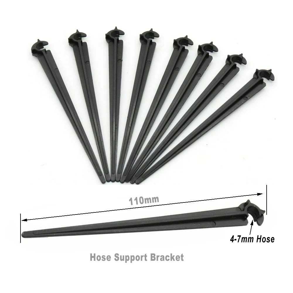 

20 Pcs 1/4" Inch Drip Irrigation Hose Pipe Support Bracket Holders Hose pipe C Shape Fixed Stems Holder Garden Irrigation Pipe