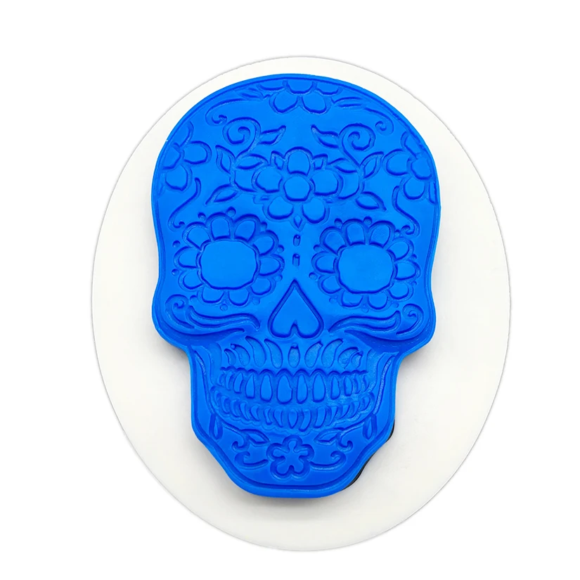 Skull Halloween Silicone Sugarcraft Chocolate Cupcake Baking Mold Resin Tools Fondant Cake Decorating Tools