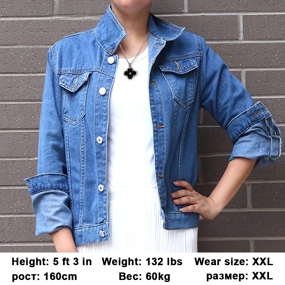 Jeans Jacket and Coats for Women 2022 Autumn Candy Color Casual Short Denim Jacket Chaqueta Mujer Casaco Jaqueta Feminina