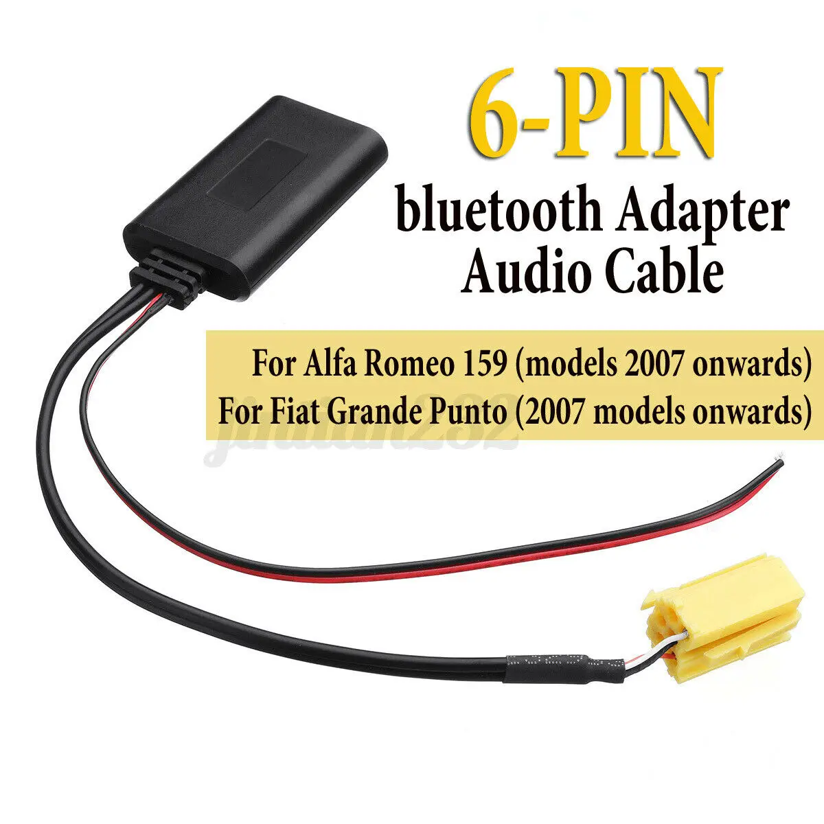 8 PIn Bluetooth Audio muzyki interfejs adaptera Radio Stereo przewód Aux dla Alfa Romeo 147 156 159 Brera Mito Gt Giulietta RADIO CD