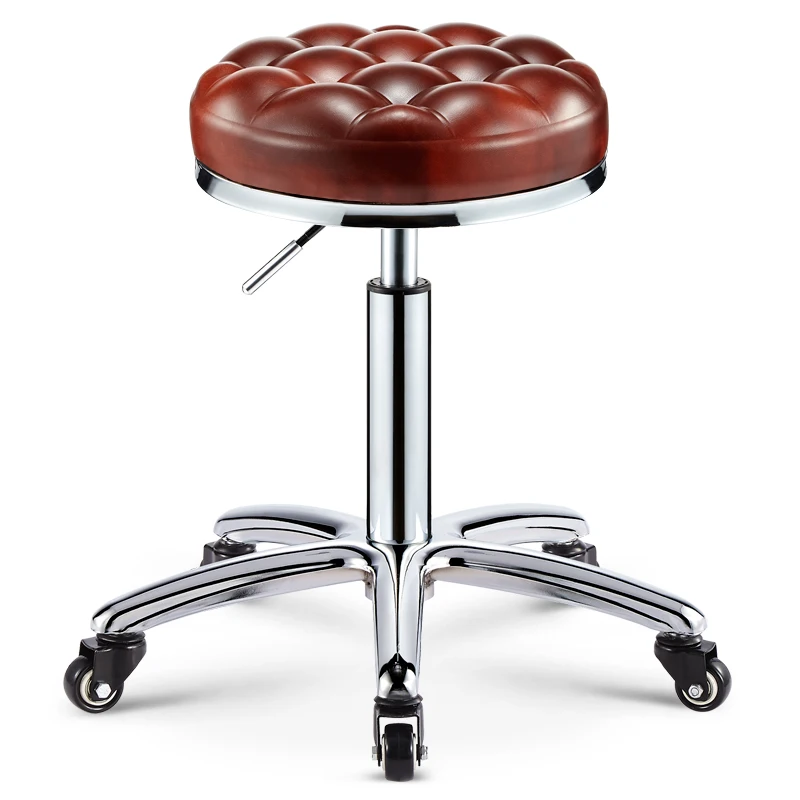 Beauty Stool Rotating Lifting Work Bench Barber Shop Hairdressing Chair Pulley Nail Stool Dedicated Beauty Shop Seat