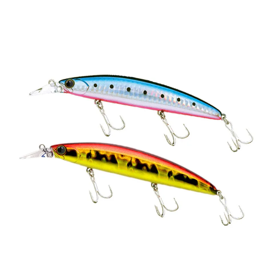 New 11cm 19g Minnow lure Laser Hard Professional Seawater Long casting lure floating wobblers artificial bait Fishing Lure