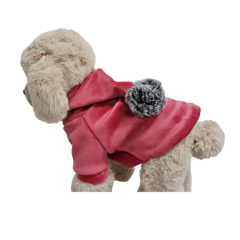 

Dog Clothes Teddy Pets Korean Version of Sweater Thickened Plush Pets Clothes Dog Costumes Bulldog Accessories Puppy Clothes