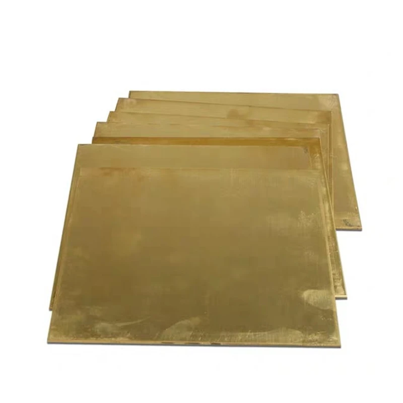 0.8mm to 5mm H62 Brass Sheet Plate Customized Size Material Laser Cutting CNC Frame Model Metal DIY Contruction Brass Pad