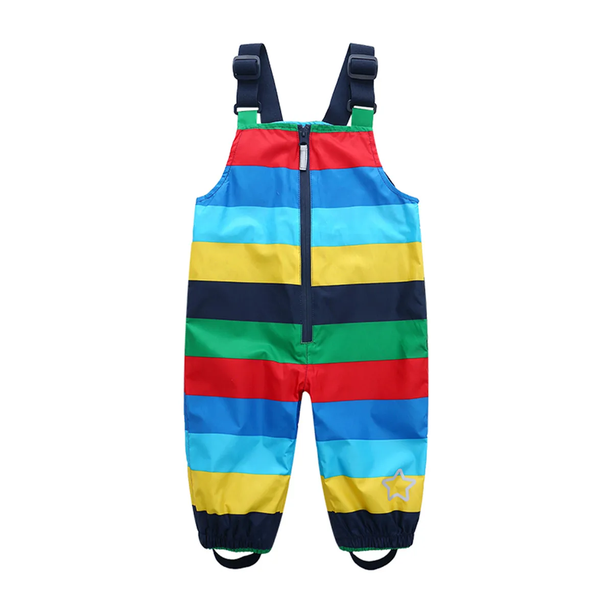 HONEYKING Children Waterproof Rain Pants Baby Jumpsuits Boys Girls Overalls Strap Pants Fashion Kids Overalls