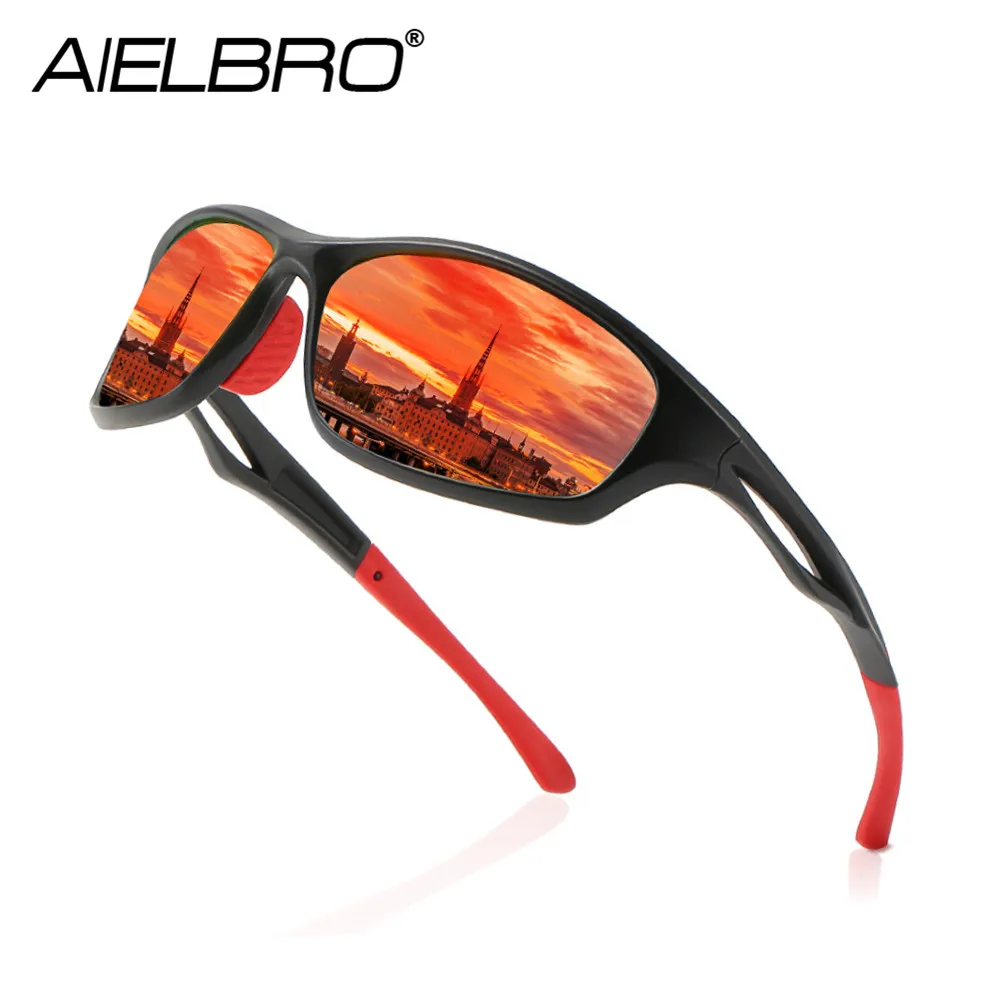 

AIELBRO Man Cycling Glasses Polarized Men's Sunglasses For Bicycle oculos ciclismo UV400 Glasses for Fishing gafas ciclismo