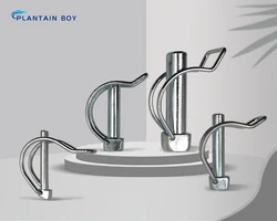 Steel Quick Lock Release Pin, Coupler Safety Pin, Trailer Towing Bicycle Stroller Cargo Boat Stage Leg Hitch Hook Clip