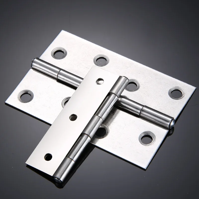 5Pcs 1/1.5/2/2.5/3 Inch Mini Flat Hinge Stainless Steel Cabinet Doors Windows Hinge Wooden Box DIY