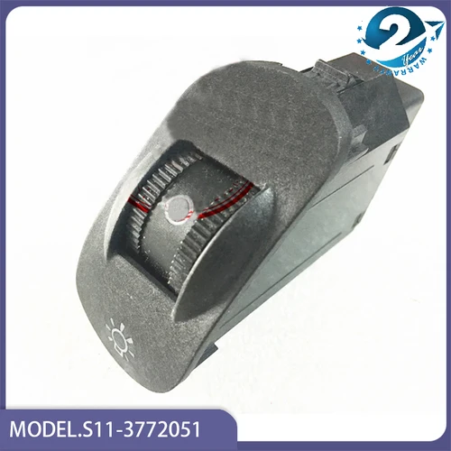 Imagen 2 del producto Original S11- 3772051   Interruptor de ajuste de faros, botón de interruptor de luz para piezas de Motor de coche CHERY QQ/QQ3 chino
