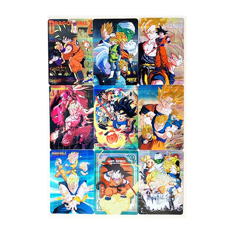 9pcs/set Dragon Ball Z GT Super Saiyan Heroes Battle Card Ultra Instinct Goku Vegeta Game Collection Cards