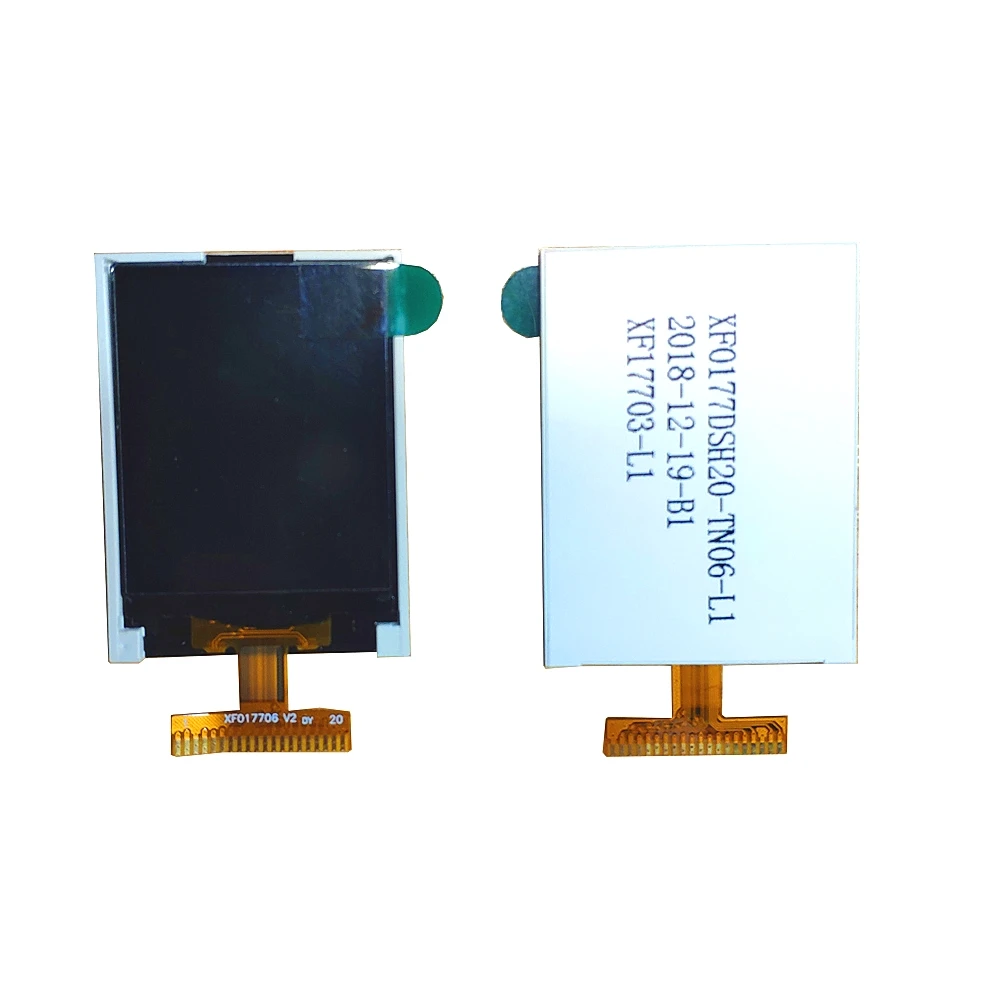 1.77 inch TFT TN type 128*160 resolution brightness 250 MCU interface LCD display