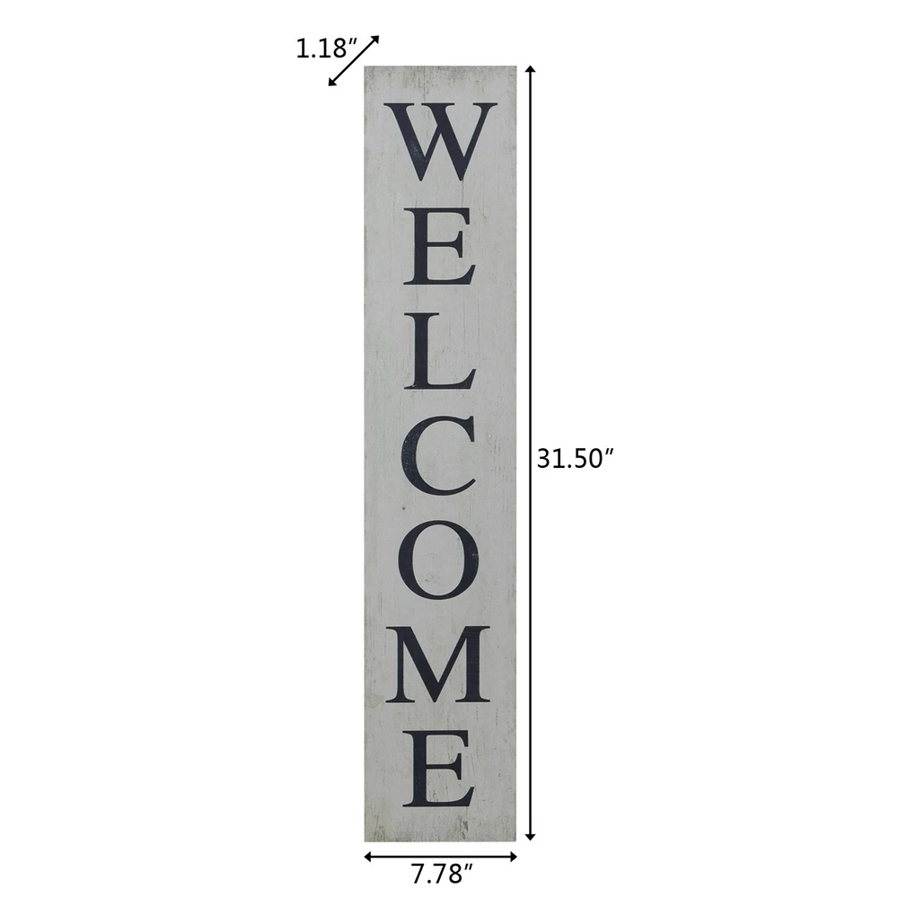 19*2*101.5cm Artisasset Rectangular Wood Wall Sign US Warehouse