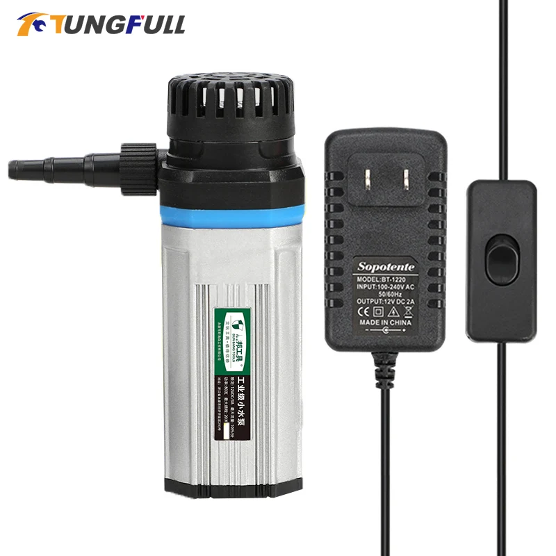 12V DC Mini pompa głębinowa podnośnik 10M/15M/20M wysokociśnieniowa pompa wodna 220V mikro silnik głębinowy pompa wodna