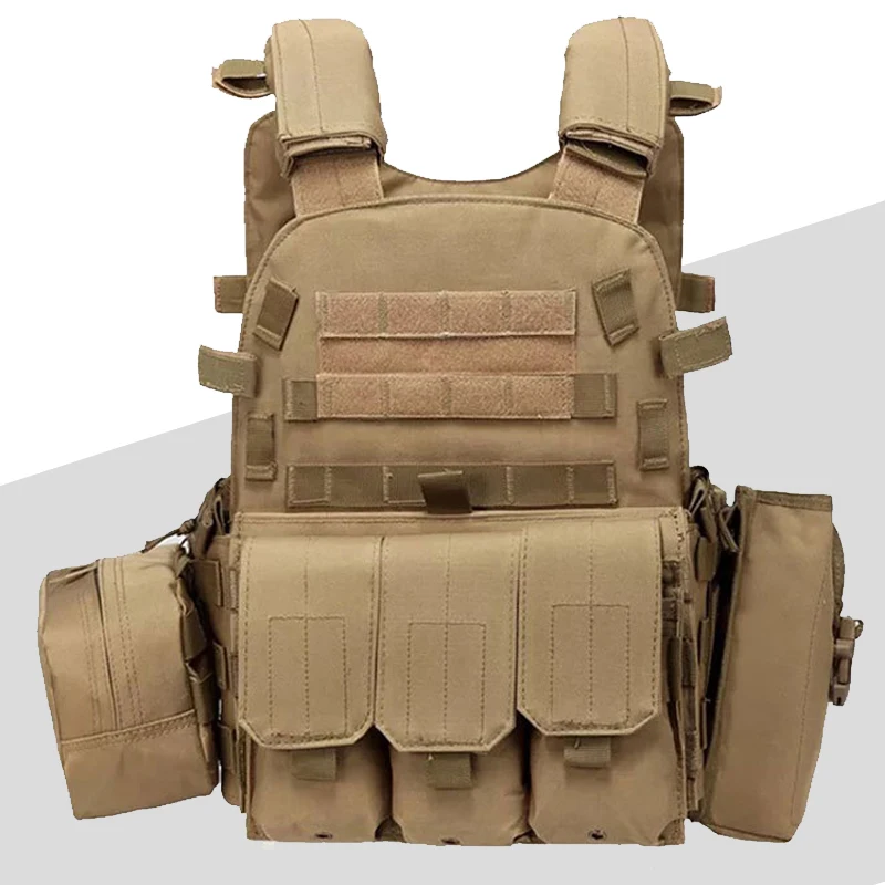 

Tactical Equipment 6094 Hunting Vest Combat Body Armor Military Molle Plate Carrier Vest Airsoft Paintball Gear