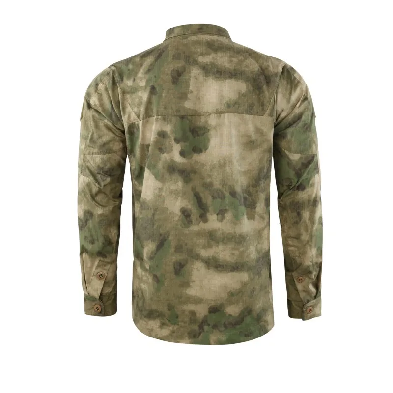 Field Training Shirt Men Outdoor Camping Hiking Fishing Plaid Cloth Wearproof Camo Breathable Shirts