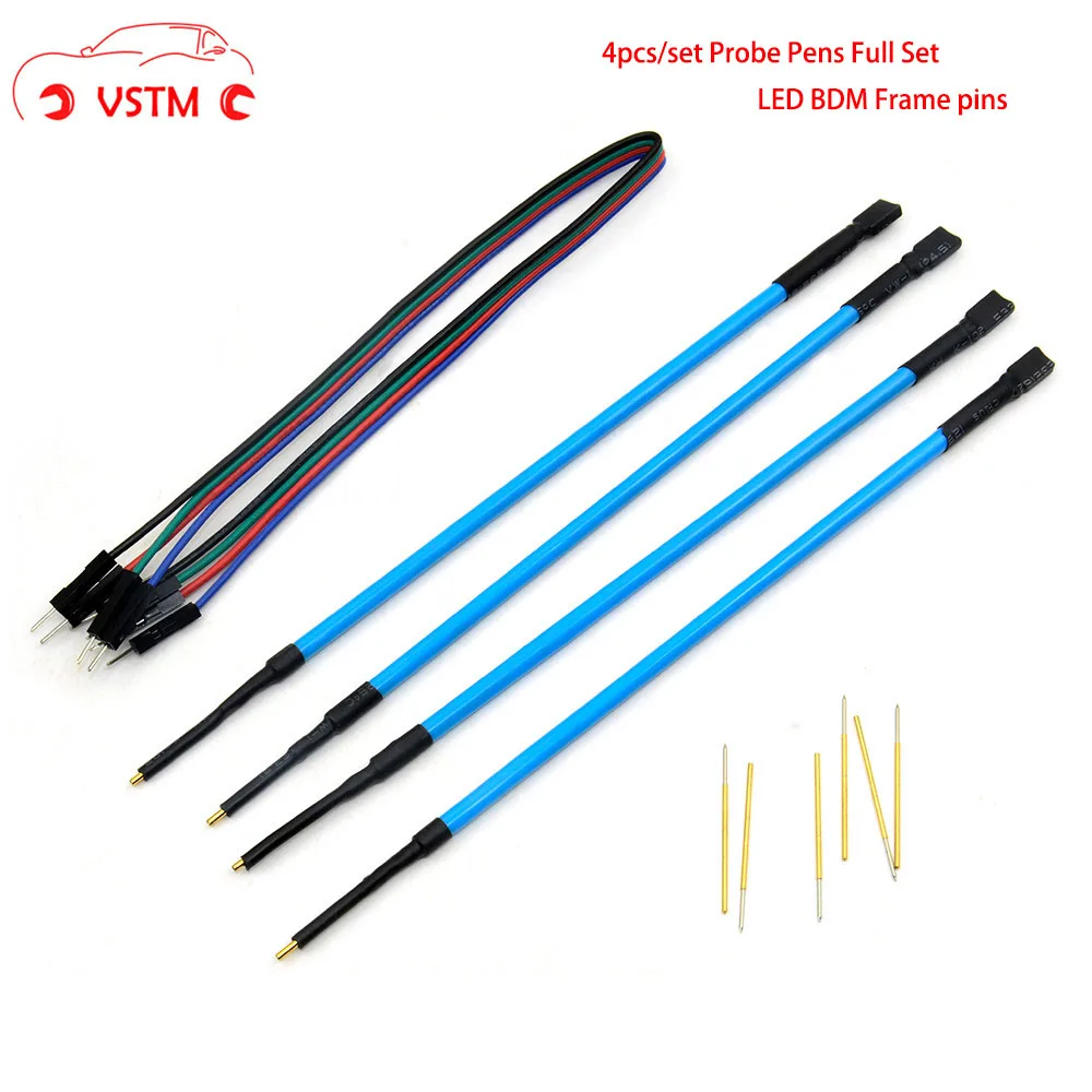 

4Pcs/set LED BDM Frame Probe Pens pins For Chip Tuning Tool V2 Fgtech BDM100 ECU Programmer Tool