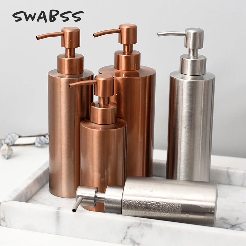

Stainless Steel Lotion Bottle Large Capacity Hand Sanitizer Press Dispenser Portable Soap Dispenser Refillable Bottles Home