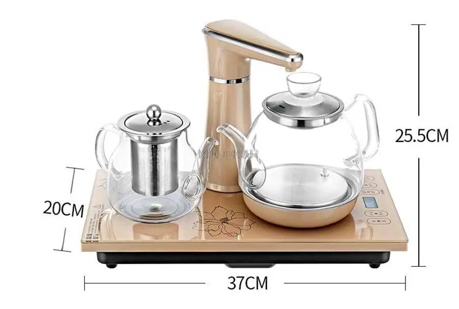 Автоматический на прозрачном стекле домашний изоляционный электрический чайник для кипячения воды типа откачка кипяченого чая, постоянная температура "D086