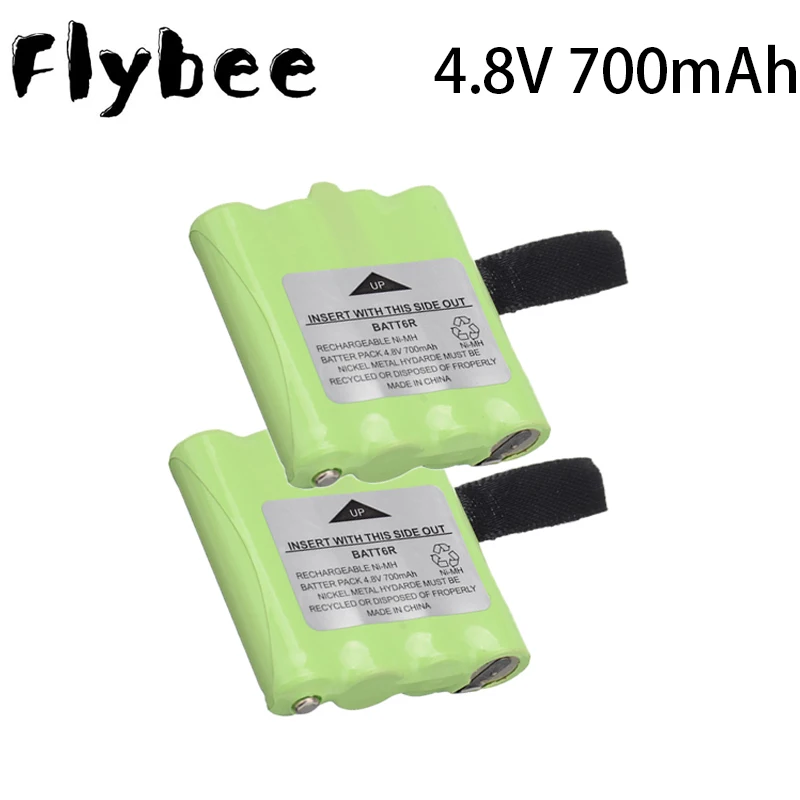 4.8V 700MAH NI-MH rechargeable Battery Pack for Midland BATT6R BATT-6R Radio battery Pack 2PCS