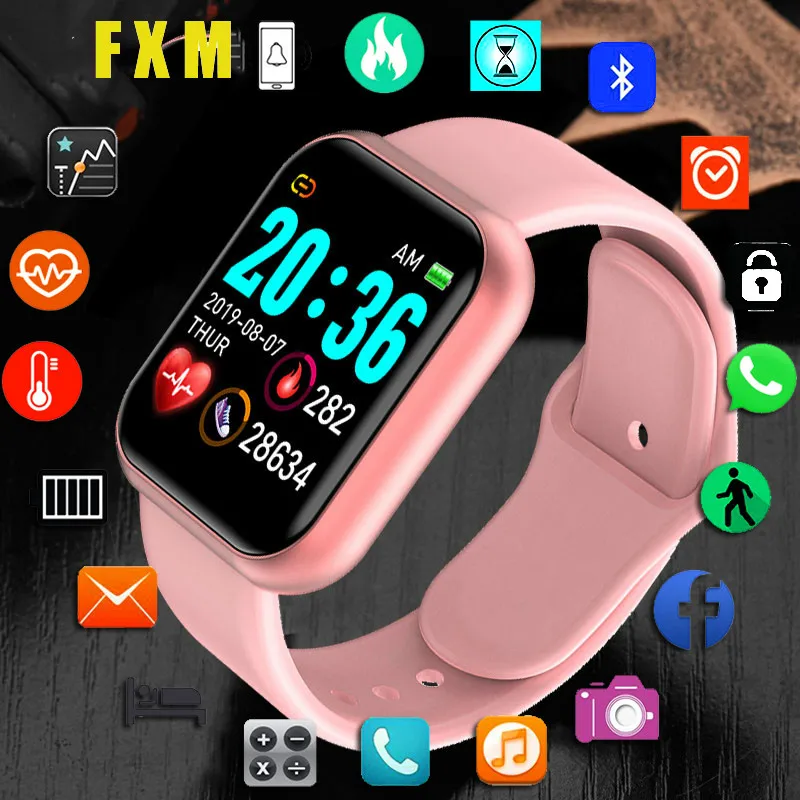 

Y68 Bluetooth Women Sport Smartwatch Men Waterproof Smart Watch Heart Rate Monitor Smart Android Relogio Fitness Tracker reloj