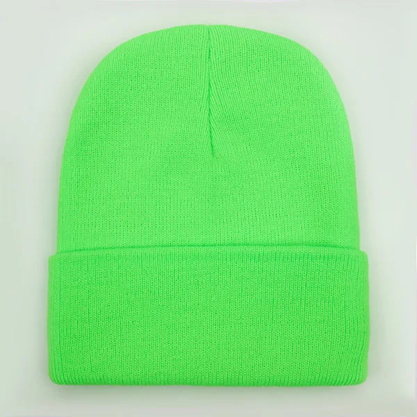 Solid Unisex Beanie Autumn Winter Wool Blends Soft Warm Knitted Cap Men Women SkullCap Hats Gorro Ski Caps 24 Colors Beanies, image 19