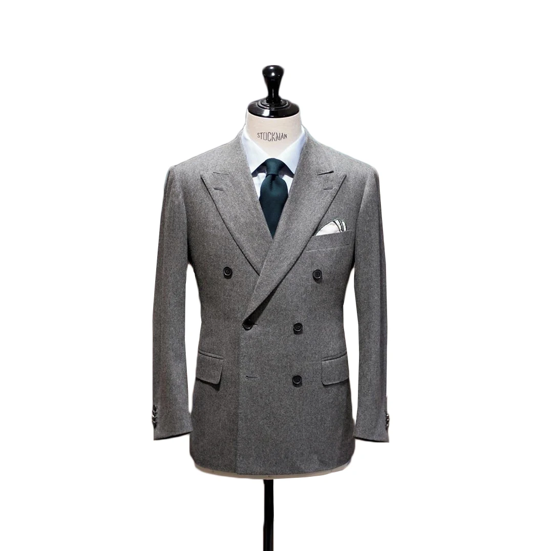 

Solid Gary Men's Suits Jacket Custom Formal Double Breasted Smart Casual Party Evening Wear