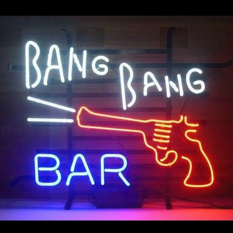 

Custom Bang Bang Bar Glass Neon Light Sign Beer Bar