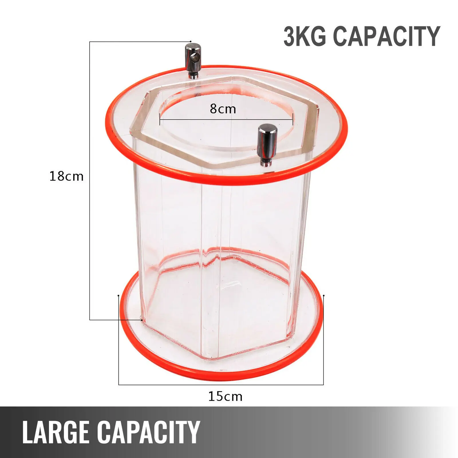 VEVOR 3 kg Rotary Tumbler lucidatrice per superfici lucidatrice per gioielli KT6808 macchina per finitura con perlina lucidante per smussatura