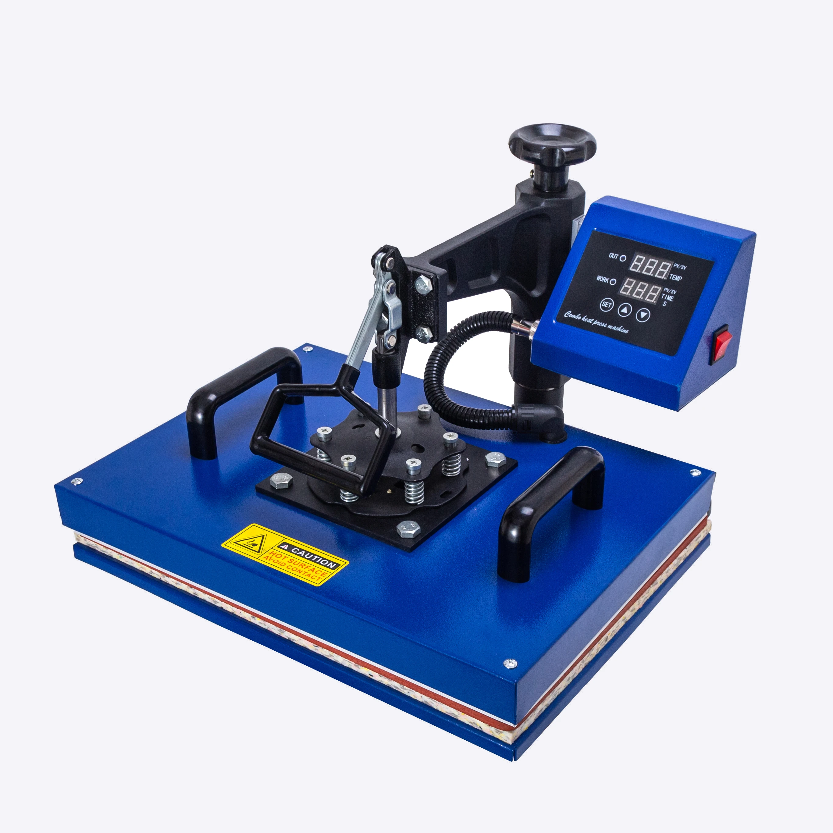 New design 33*45cm Big size  5 In 1 Heat Press Machine, Heat transfer machine For Mug/Cap/T shirt/ etc,sublimation printer