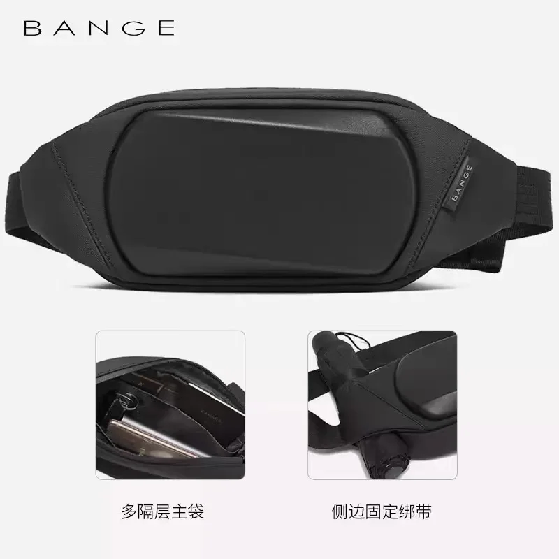 BANGE ใหม่ Anti-Theft Multifunction Crossbody กระเป๋าแมสเซ็นเจอร์สะพายไหล่กระเป๋ากันน้ำชายสั้นกระเป๋าคาดหน้าอกแพ็คสำหรับผู้หญิง