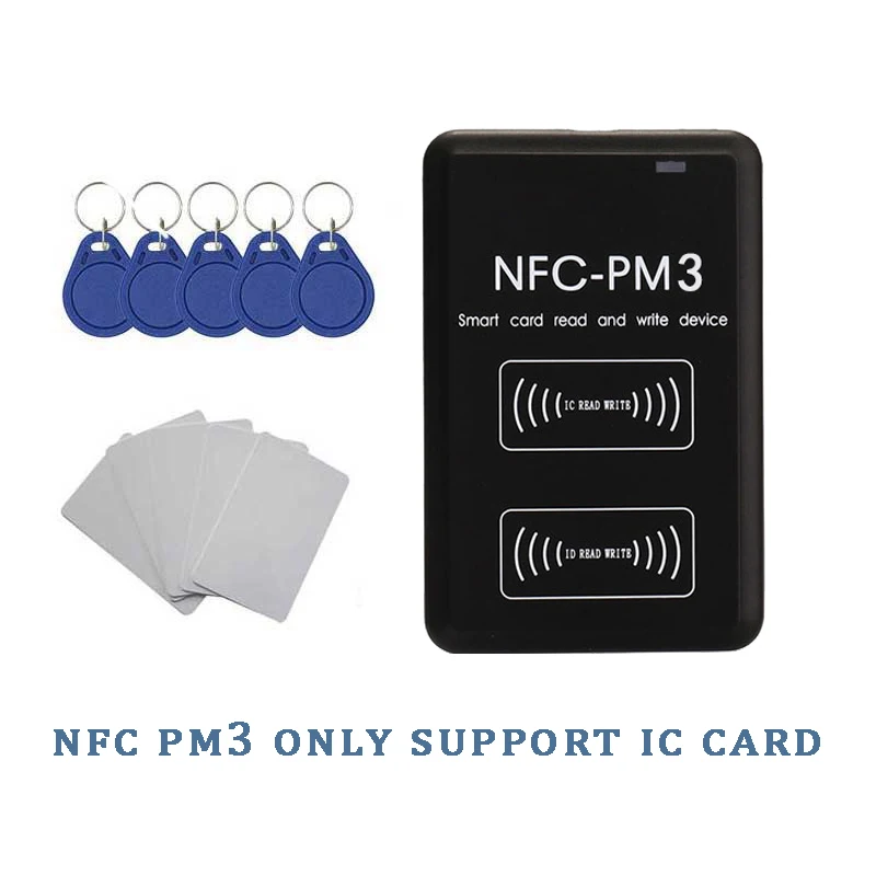 New NFC PM3 RFID Full Encryption Decoding Reader NFC Smart Chip Card Duplicator 13.56Mhz Writer 1K Key Badge S50 Tag Copier