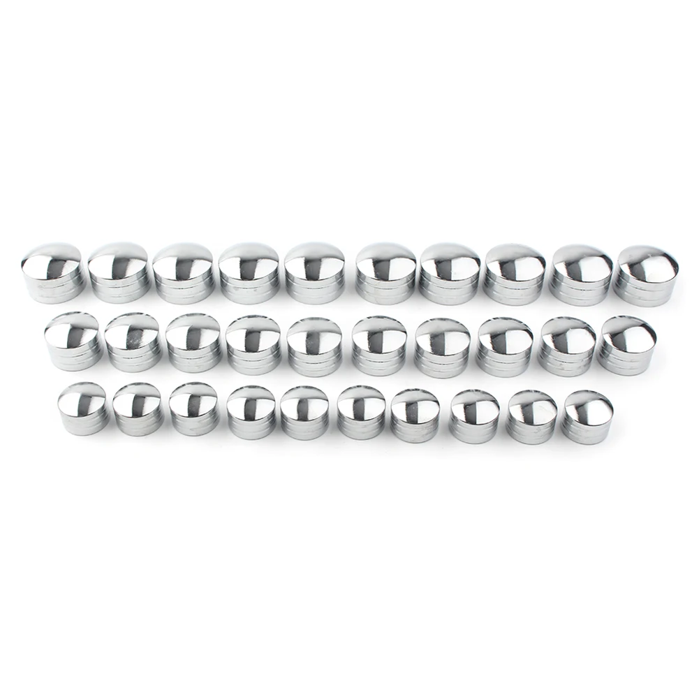 10PCS CNC Aluminum Schrauben Motorcycle Bolt Topper Caps Cover For Harley Inner 9mm 11mm 13mm